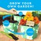 National Geographic Summer Flower & Herb Gardening Kit for Kids - Gardening Set with 3 Stainless Steel Pots, Paint & Stickers, Outdoor Toys, Craft Kits, Kids Plant Growing Kit, Easter Basket Stuffers